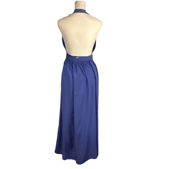 Lulus Magical Movement Periwinkle Blue Wrap Maxi Dress Size Medium - Picture 3 of 7